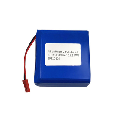 Quadratischer medizinischer Lithium-Akku mit 3500 mAh, 11,1 V, wiederaufladbar