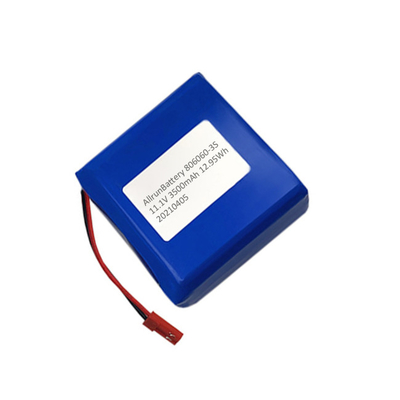 Quadratischer medizinischer Lithium-Akku mit 3500 mAh, 11,1 V, wiederaufladbar