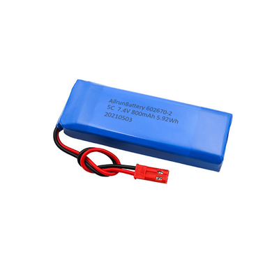 5C Medizinischer Lithium-Akku 2S1P 7,4 V 800 mAh LiPo-Akkupack