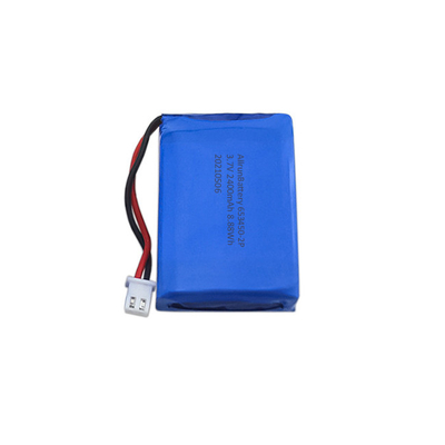 Leistungsstarker 3,7 V 2400 mAh LiPo Akku 1S2P Lithium Polymer Akkupack