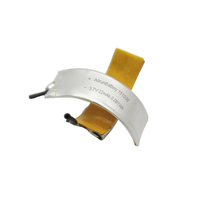 Neuartiger gebogener LiPo-Akku 22mAh 3,7V Li-Polymer-Akkuzelle
