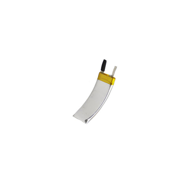 3,7 V 30 mAh 250727 Wiederaufladbarer gebogener LiPo-Akku für tragbare Produkte